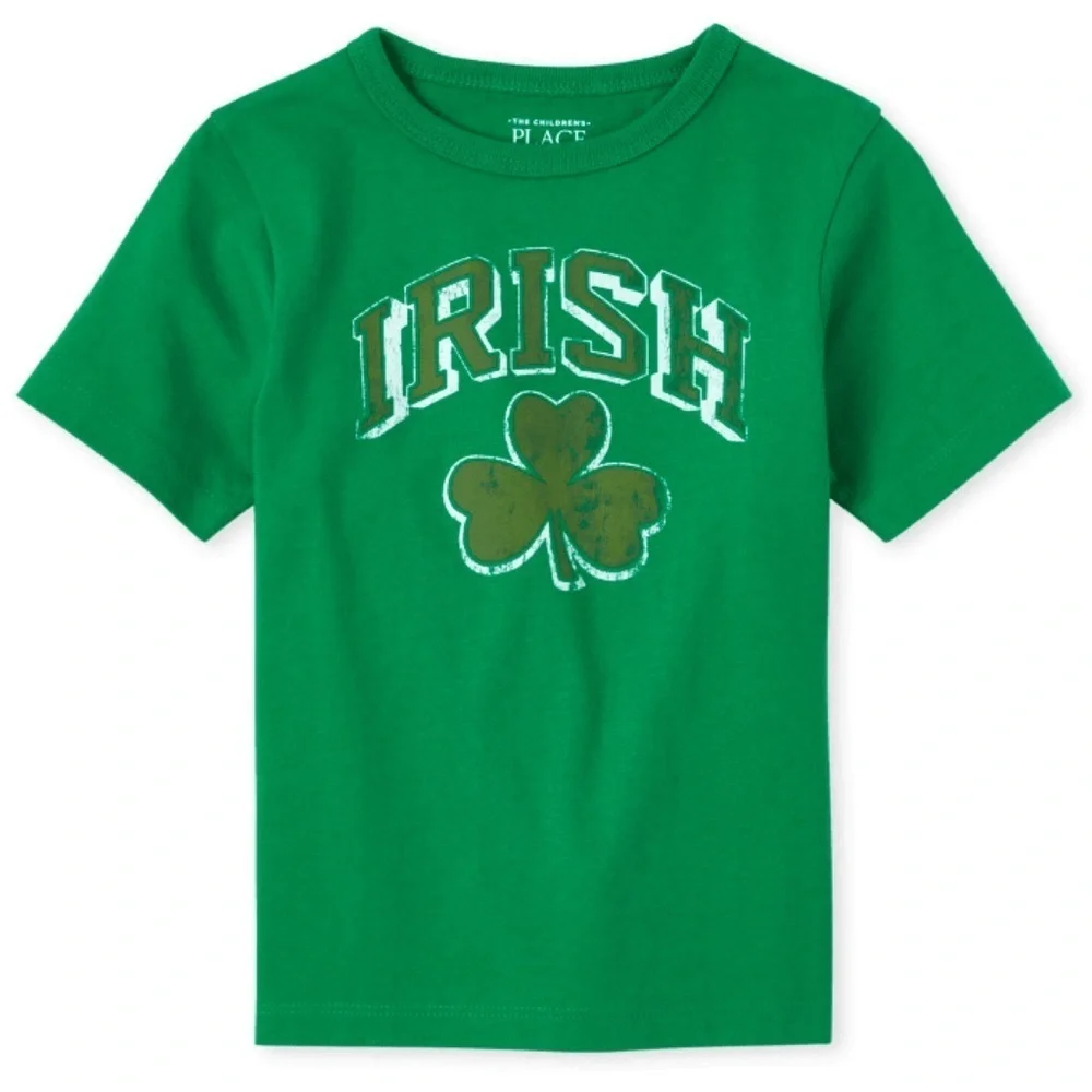 Green Shamrock Irish Short Sleeve T-Shirt
